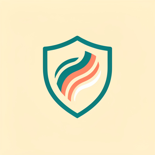 Emblème médical minimaliste représentant la prévention et le soin des hémorroïdes par un bouclier arrondi et des formes abstraites protectrices sur fond crème uni.